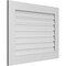 Ekena Millwork Vertical Surface Mount PVC Gable Vent: Functional, w/ 3-1/2"W x 1"P Standard Frame, 34"W x 26"H GVPVE34X2601SF - alternate 2